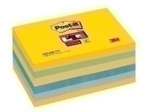 TACO NOTAS POST-IT 655 SUPER STICKY 76x127 COLORES NEW YORK PACK de 6