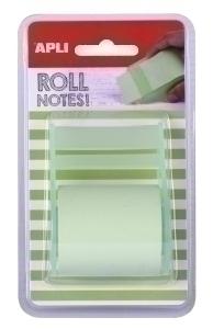 NOTAS ADHESIVAS APLI ROLLO DE 8M X 50 MM VERDE PASTEL /18191