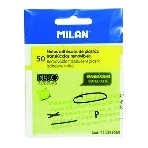 NOTAS ADHESIVAS MILAN TRASLUCIDAS 50h 76x76 AMARILLO FLUOR