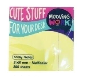 NOTAS ADHESIVAS MOOVING 250h 51x51 MULTICOLOR