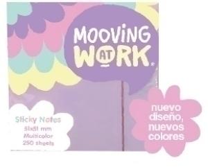 NOTAS ADHESIVAS MOOVING PASTEL 250h 51x51 MULTICOLOR