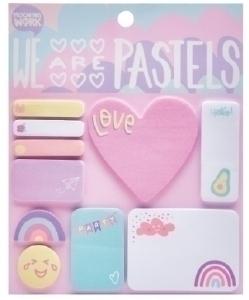 NOTAS ADHESIVAS MOOVING PASTEL SET FORMAS SURTIDAS