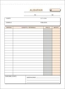 TALONARIO ALBARANES 4º NATURAL LOAN 54N /T-118