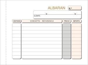 TALONARIO ALBARANES 8º APDO. DUPLI LOAN /T-123