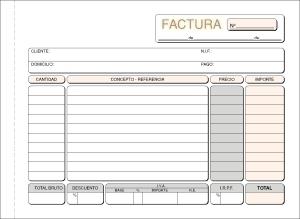 TALONARIO FACTURAS 4º APAISADO LOAN