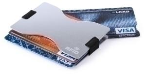 TARJETERO METALICO IBERPLAS CON SISTEMA RFID (ANTI HURTO) CIERRE ELASTICO 89x58