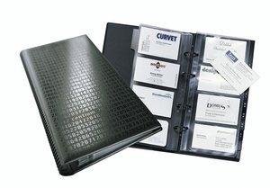 TARJETERO 4 anillas DURABLE VISIFIX CENTIUM 2403 4º 25 fundas y sep.A-Z 200 tarjetas NEGRO