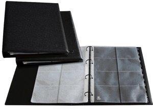 TARJETERO 4 anillas GRAFOPLAS EXECUTIVE A4 30mm MX. 20 fundas y sep.A-Z 320 tarjetas NEGRO