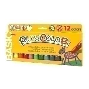 TEMPERA SOLIDA PLAYCOLOR BASIC ONE 10GR. ESTU/12 COLORES /10731