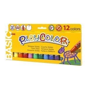 TEMPERA SOLIDA PLAYCOLOR BASIC ONE 10Gr. ESTUCHE de 12 COLORES