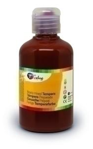 TEMPERA TCOLORS LIQUIDA 500 ML BOTELLA MARRON /33874