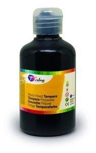 TEMPERA TCOLORS LIQUIDA 500 ml (botella) NEGRO