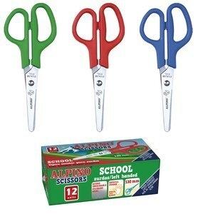 TIJERAS ESCOLARES  ALPINO 13 cm. para ZURDOS  CAJA DE 12
