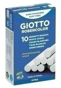 TIZAS  BLANCAS GIOTTO ROBERCOLOR ESTUCHE  10