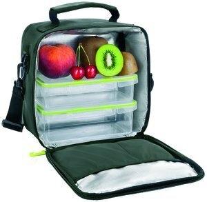 PORTA ALIMENTOS IBILI LUNCH AWAY GREEN HERMETICO 5 L Y 2 CONTENEDORES