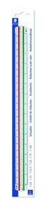 ESCALIMETRO STAEDTLER 30 CTM. (Escalas  1:20, 1:25, 1:33-1/3, 1:50, 1:75, 1:100)