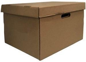 CONTENEDOR de ARCHIVOS OLEF ITQUEDA (L: 412 x An: 383 x Al: 273mm) KRAFT para 4 archivadores tamaño  Fº CON TAPA