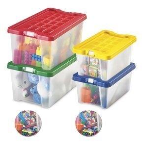 CAJA ALMACENAMIENTO FAIBO 4 LITROS APILABLE CON TAPA SURTIDO