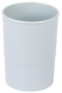 PORTA LAPICES PLASTICO REDONDO GRIS