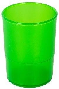PORTA LAPICES PLASTICO REDONDO TRASLUCIDO VERDE