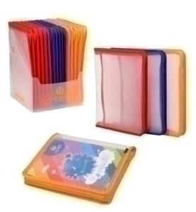 CARPETA PORTADOCUMENTOS CARCHIVO PP DIAGONAL Fº con CREMALLERA Y BOLSILLO SURTIDO (3 col.)