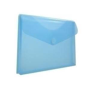 DOSIER SOBRE OFFICE BOX FUELLE PP VELCRO A4+ AZUL TRANSP. /90726