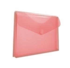 DOSIER SOBRE OFFICE BOX FUELLE PP VELCRO A4+ ROJO TRANSPARENTE
