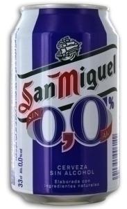 CERVEZA SAN MIGUEL 00 SIN ALCOHOL LATA 330 ML /3347358