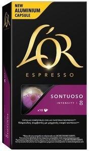 CAFE LOR SONTUOSO CAJA DE 10 UNIDADES COMPATIBLE CON NESSPRESO