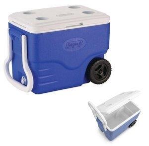 NEVERA COLEMAN 40QT PERFORMANCE AZUL CON RUEDAS 38 LITROS