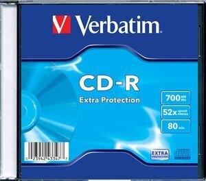 CD-ROM VERBATIM 700MB 52x SLIM 10 DATALIFE (Incluye Canon LPI de 0.80  )