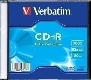 CD-ROM VERBATIM 700MB 52X SLIM C/10 /43415