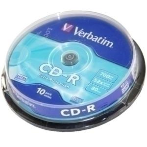 CD-ROM VERBATIM 700MB 52X SPINDLE 10 /43437