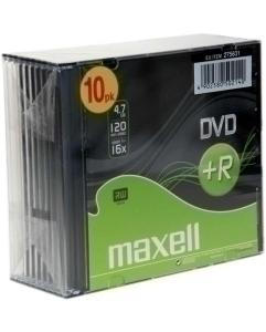 DVD+R MAXELL 4,7GB 16X SLIM CASE P/10 /275631