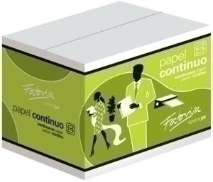 PAPEL CONTINUO BLANCO 11'X240 1 HOJA 2 CEJAS C/2500 /15377