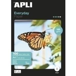 PAPEL INKJET APLI FOTO A4 180G 100H GLOSSY EVERYDAY /11475