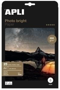 PAPEL INKJET APLI FOTO A4 280G 25H BRIGHT PRO /4458