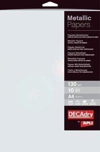 PAPEL METALIZADO A4 APLI 130g 10h PERLA