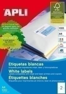 ETIQUETAS ADHE. IMPR. APLI 02423 100H A4 199,6X144,5 /2423