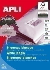 ETIQUETAS ADHE. IMPR. APLI 01796 500H A4 105X74 /1796