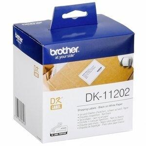 ETIQUETAS BROTHER PRECORTADA PAPEL BLANCO 62x100 mm ROLLO 300 uds.ENVIO (DK11202)