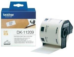 ETIQUETAS BROTHER PRECORTADA PAPEL BLANCO 29x62 mm ROLLO 800 uds.DIRECCION PEQ.(DK11209)