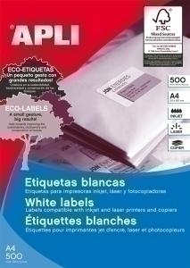 ETIQUETAS ADHE. IMPR. APLI 01779 500H A4 70,0X42,4 /1779