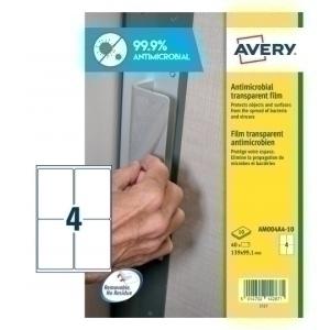 ETIQUETAS AVERY AM004A 4 ANTIB. 10H A4 139X99 /AM004A 4