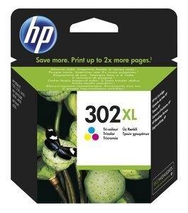CARTUCHO INKJET HP F6U67AE Nº302XL DESKTOP 1010/2130/3630, ENVY 4520/4522, OFFICEJET 3830/3834/4650 TRICOLOR 330 PÁG.