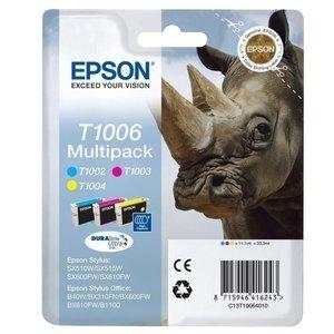 CARTUCHO INKJET EPSON T100640 STYLUS SX600FW/OFFICE B40W/BX600FW MULTIPACK 3 COLORES ((Cyan T100240, Magenta T100340 y Amarillo