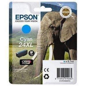 CARTUCHO INKJET EPSON T243240 Nº24XL EXPRESSION PHOTO XP-55/750/760/850/860/950/960 EXPRESSION PREMIUM XP-750/850 CIAN 8,7ML