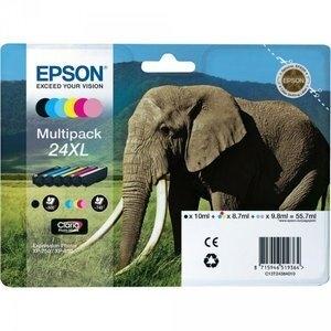 CARTUCHO INKJET EPSON T243840 Nº24XL EXPRESSION PHOTO XP-55/750/760/850/860/950/960 EXPRESSION PREMIUM XP-750/850 MULTIPACK de 6