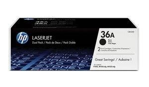 TONER HP Nº 36A CB436AD LASERJET M1120 MFP/M1120N MFP/M1522N MFP/M1522NF MFP/P1505/P1505N/P1506 NEGRO 2.000 PÁG. (PACK 2 UNIDADE