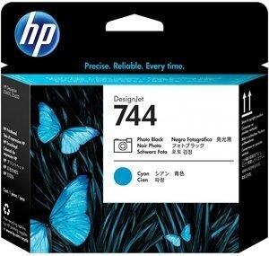 CABEZAL INKJET HP F9J86A Nº744 DESINGJET NEGRO FOTO y CIAN